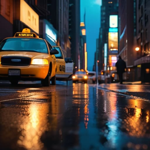 The Midnight Pulse of Manhattan streets.