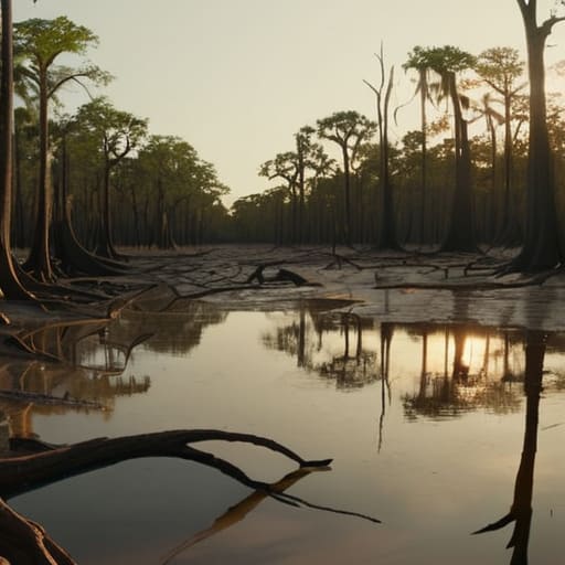 The Mississippi Delta Echoes in the Heavy Air.