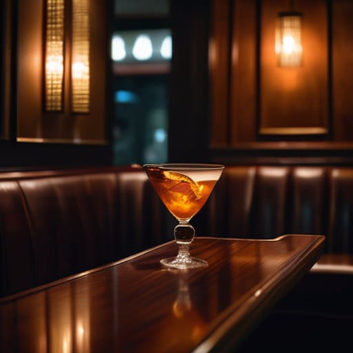 Cozy mahogany booths inside The Velvet Corner.