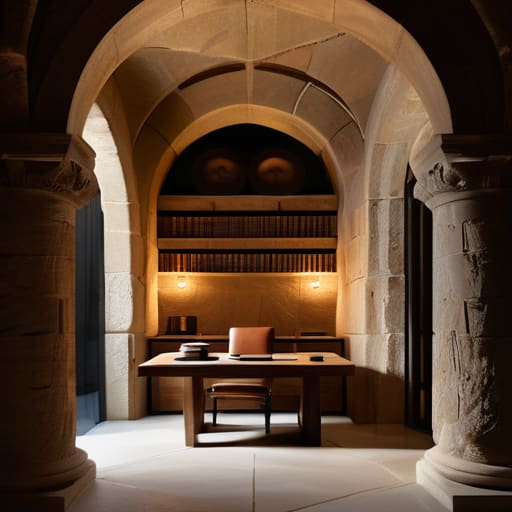 Stone sanctuary representing The Architecture of Thought.