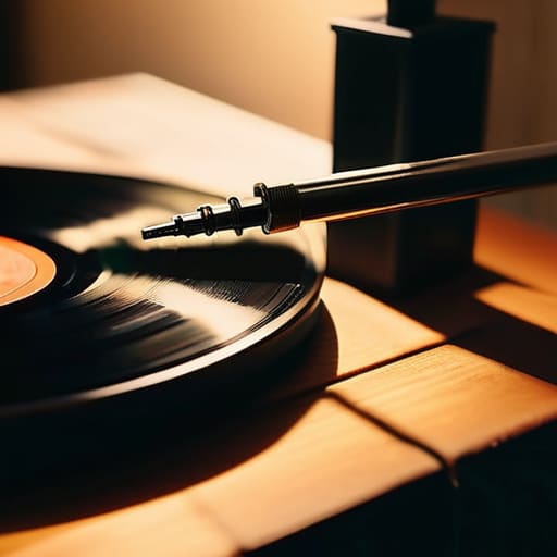 Vinyl record player: The Last Note Fades.