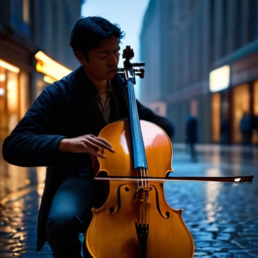 The Last Note of the Evening streetscape.