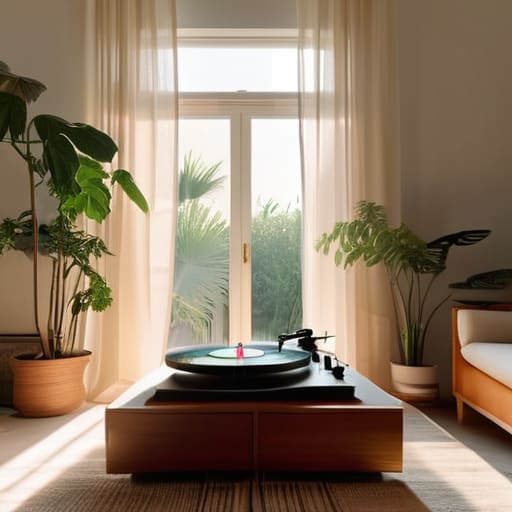 Soothing nature scenes with ambient music.