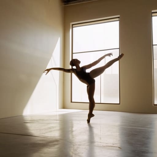 Modern dancer performing The Final Bow.