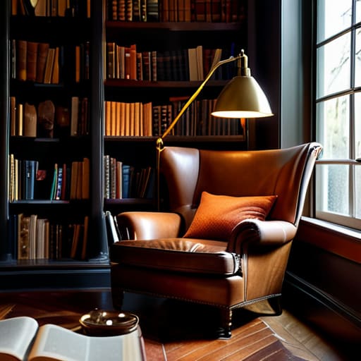 Interior Design for Home Libraries and Dimmed Lights