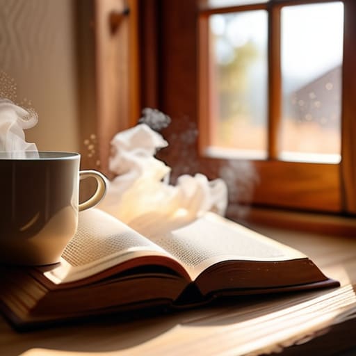 Reading a book: The Lasting Impression.