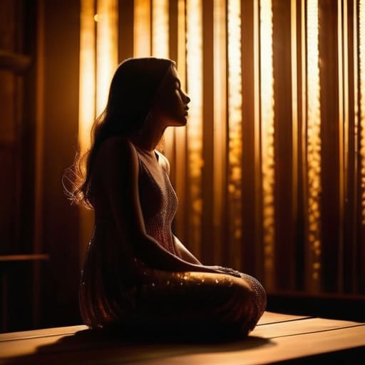 The Resonance That Remains in dim lounge.